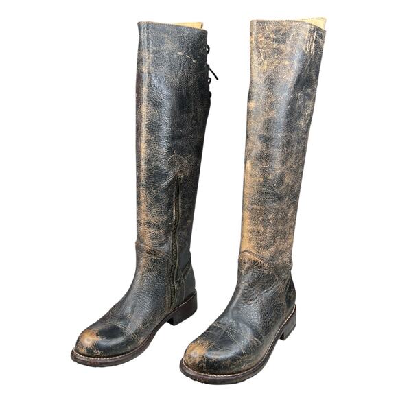NWOT Bed Stu Women’s Manchester Brown Distressed Riding Boot Size US 7 - Picture 6 of 10